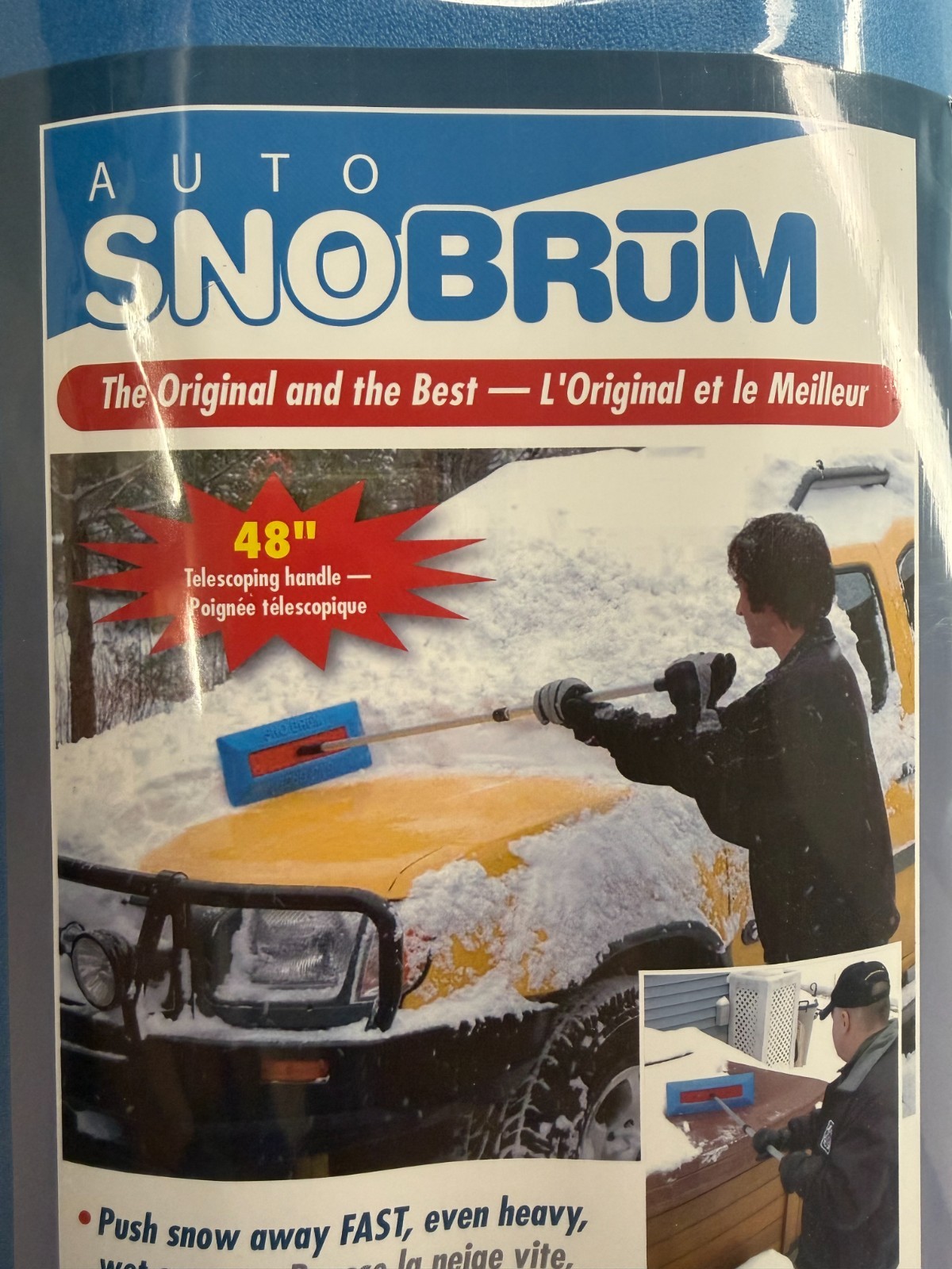 HD SNOBRUM Automobile Snow Broom Comfort grip Telescoping Handle