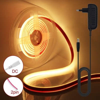 COB Neon LED Streifen 12V/24V Wasserdicht IP68 Stripe Leiste Band Selbstklebend