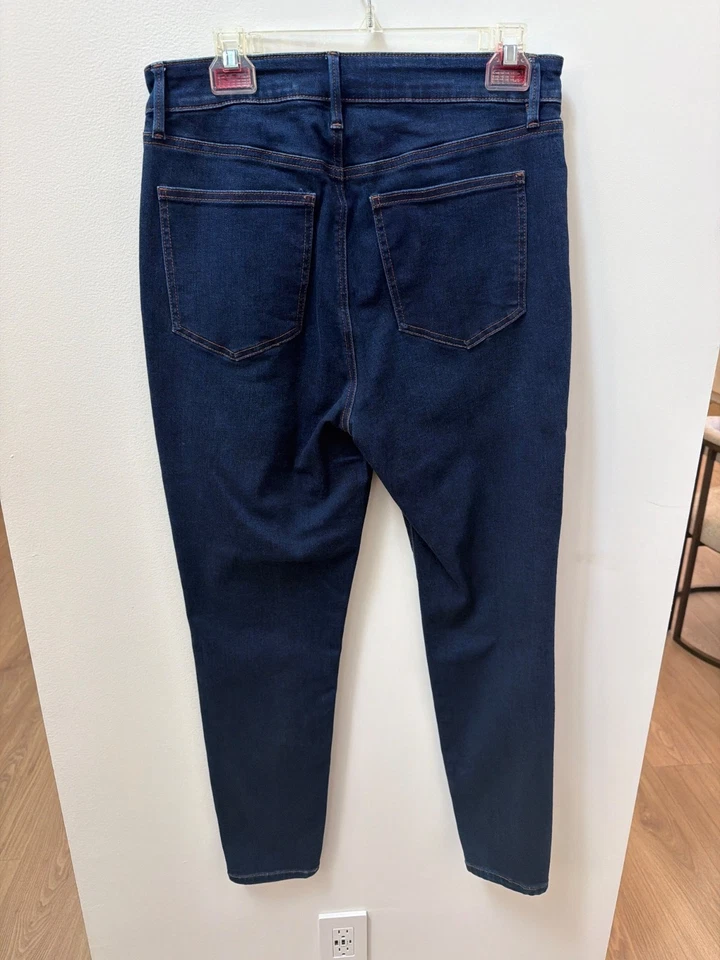 Pantalones de mezclilla ajustados Ann Taylor para mujer talla 10 lavado oscuro mezcla de algodón Foto 3 de 4