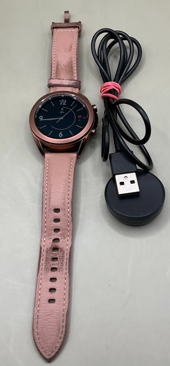 Samsung Galaxy Watch3 SM-R850 41mm Stainless Steel Case with Leather Strap