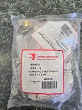 CARLING TECHNOLOGIES TOGGLE SWITCH 4X850, 2GL51-73XG~LOT OF 5