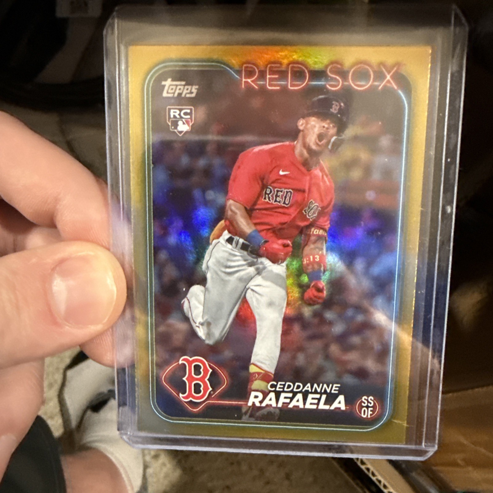 2024 Topps Series 1 - Ceddanne Rafaela #313 Gold Foil Rookie