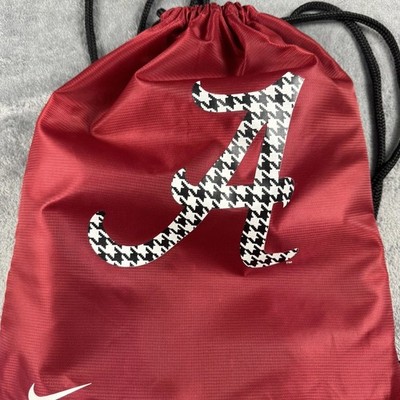 Alabama Crimson Tide Nike Drawstring Back-Sack Large A Houndstooth Logo