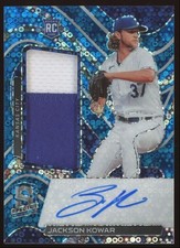 Jackson Kowar #116 2022 Spectra Rookie Jersey Autograph Neon Blue Patch Auto /99