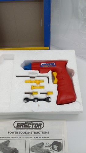 Meccano ERECTOR Power Tool Toy Cordless Drill Screwdriver Set 1994 # 2325 *READ* - Picture 11 of 14