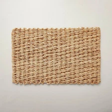 23"x35" Basket Weave Jute Doormat Natural - Hearth & Hand with Magnolia