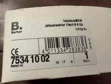 Berker KNX Jalousieaktor 1fach UP 75341002 230V 1000VA NEU OVP #31
