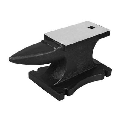 Single Horn Anvil, Cast Steel Anvil with Countertop and Stable Base, 