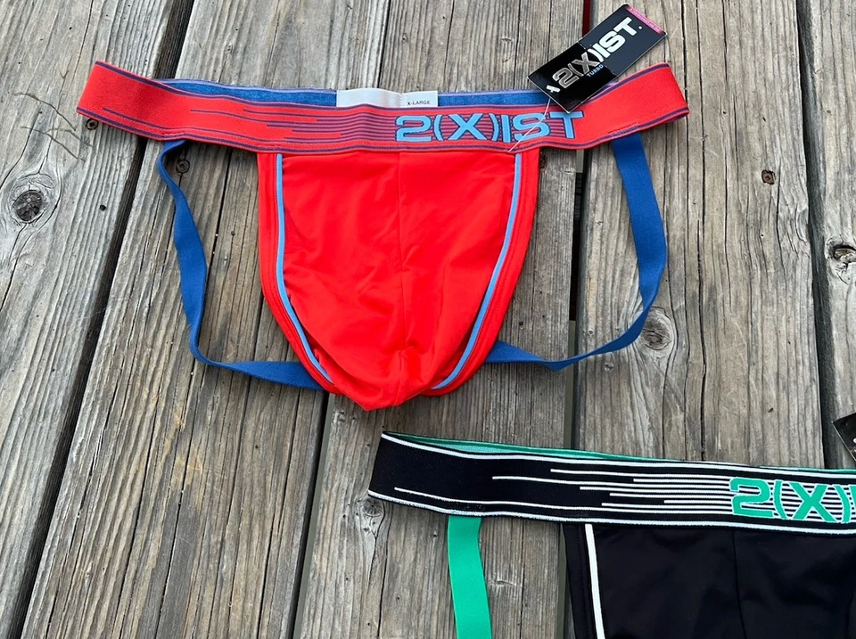 Новый с Ярлыками! 2 (X) IST мужчин XL эластичной ремень - лот из 3 - красный/синий и черный/зеленый - Изображение 4 из 4