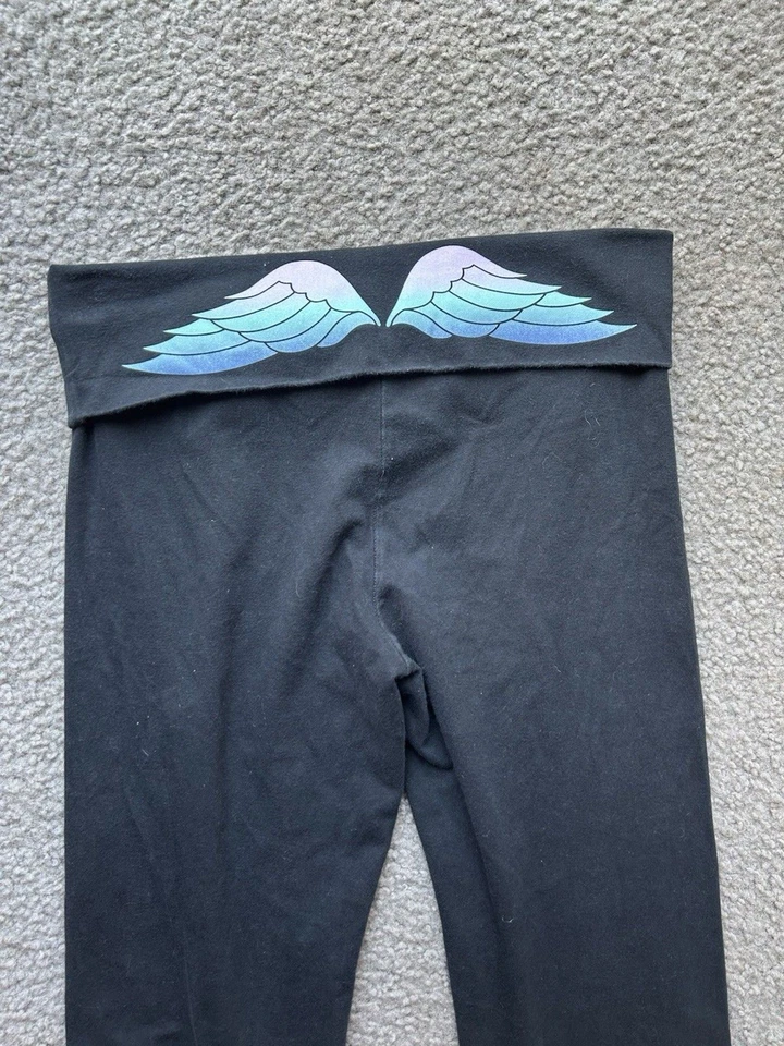 Legging Victoria’s Secret Ombré Rosa Azul Verde Alas de Ángel Plegable Negro Foto 2 de 4
