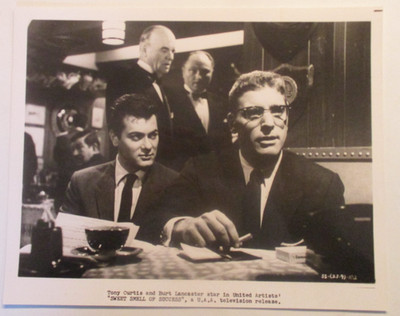 PRESS PROMO PHOTO MOVIE SWEET SMELL OF SUCCESS TONY CURTIS & BURT LANCASTER U89