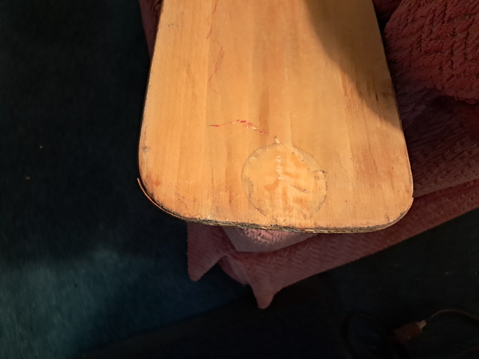 Vintage FEATHER BRAND Wooden Canoe Paddle Oar, 66 Inches Long Made in USA