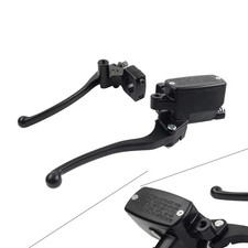 1 25mm Left Clutch Lever Right Hydraulic Brake Master Cylinder Lever Black
