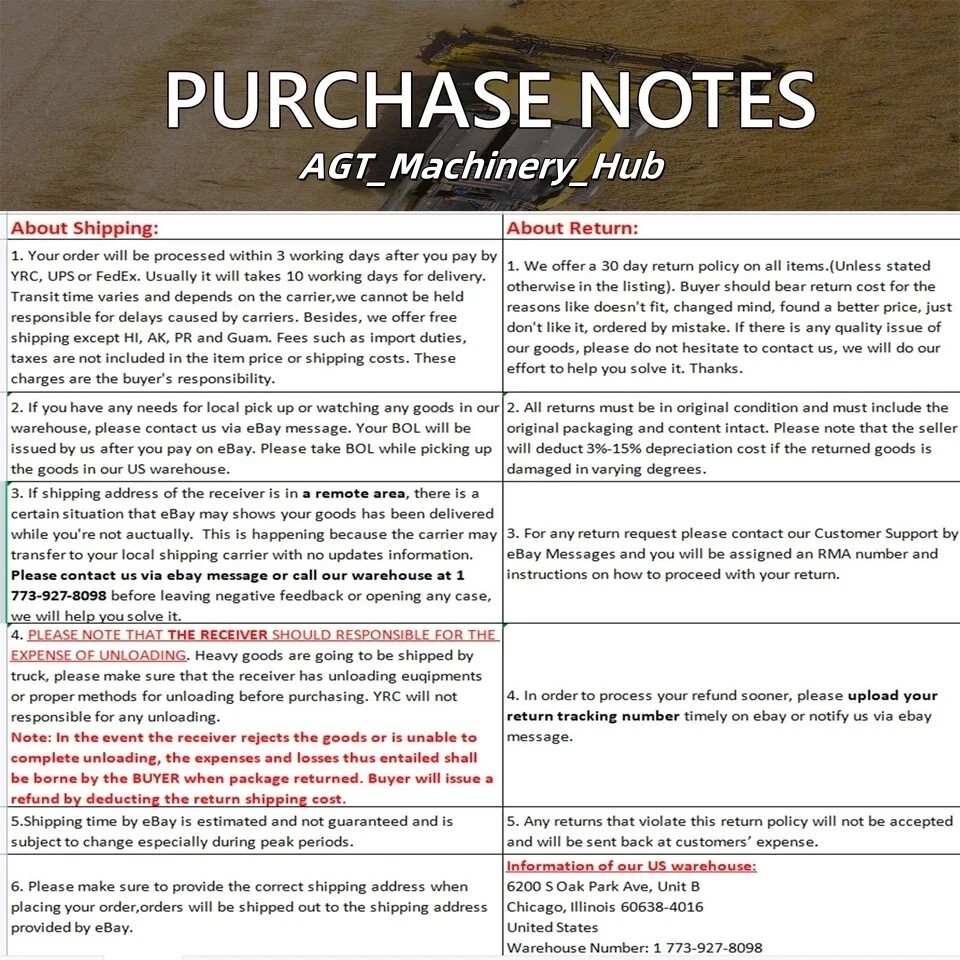 ZZZC NEW Bearing Seat for AGT HFRC72 HCRC72 HDRC72 Skid Steer Brush Cutter Mower