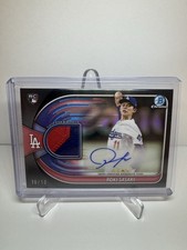 2025 Bowman Chrome Rookie Patch Autograph Roki Sasaki Black /10 (WORLD SERIES)