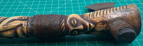 Antique/Vintage African Tribal Ceremonial Carved Axe - Picture 13 of 16