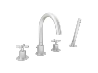 Ancona - Prima 4 Bathroom 2-Handle Roman Tub Faucet in Brushed Nickel - AN-4316