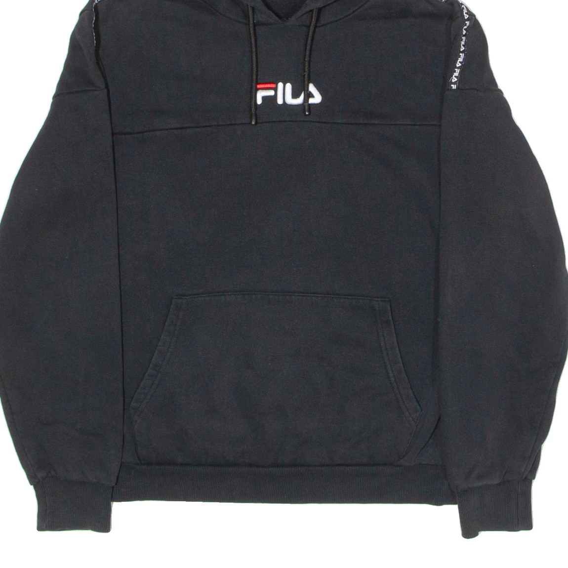 FILA Felpa con Cappuccio Uomo Nera S