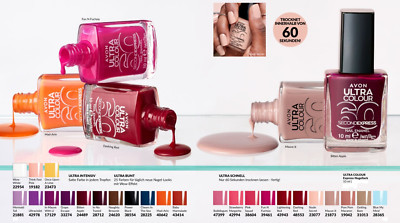 Avon 60 sekunden Nagellack Express Farbauswahl auch Neuheiten dabei Top Farben 