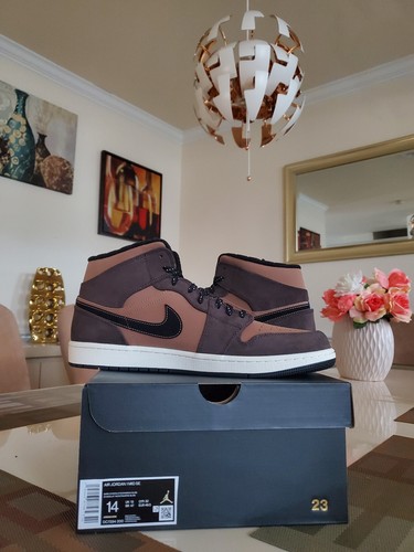 Nike Air Jordan 1 Mid SE Dark Chocolate Mocha High Low DC7294-200 sz 14 - 第 3/9 張圖片
