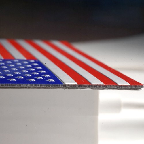 2X Waterproof 3D American Flag Emblem Metal Sticker Badge Decal Car Decor Red - Picture 3 of 10