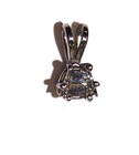 14k white gold .36ct SI1 I trapezoid diamond pendant slide .5g vintage — photo 9