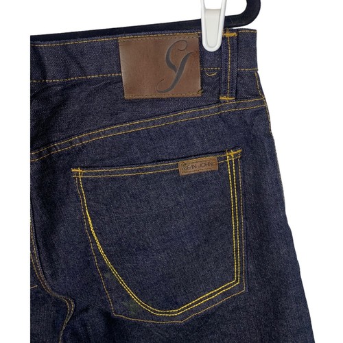 Sean John Hamilton Herrenjeans entspannte Passform Größe 32x32 dunkel gewaschen gerades Bein EUC - Bild 7 von 8