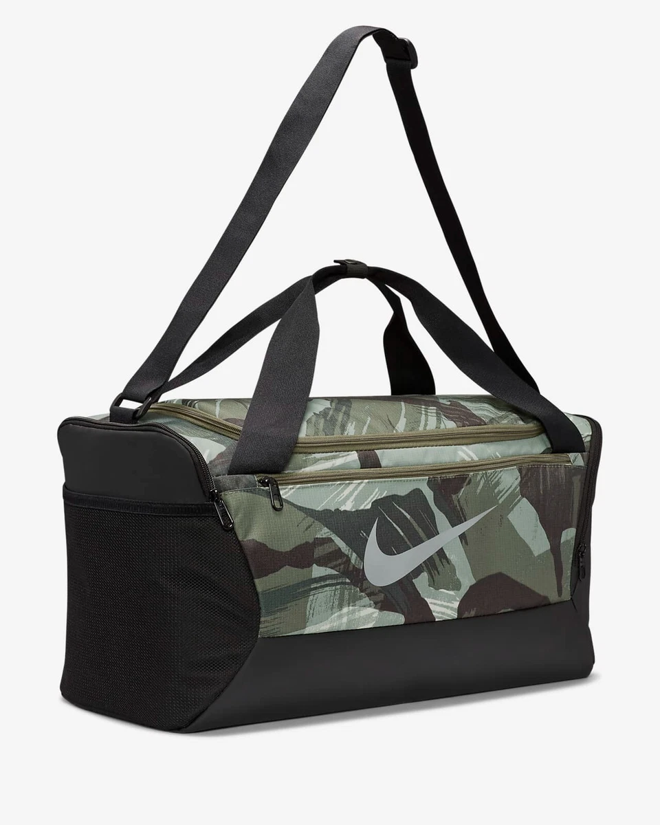 Nike Brasilia Printed Training Duffel Bag 9.5 Unisex Sports Gym CAMO  DQ5232-222