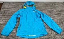 North Face Kids Girls Size Large 14-16 Hyvent Lightweight Blue Yellow Jacket