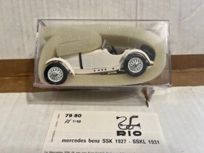 Rio 1/43 – Mercedes Benz 1931 SSKL Blanche – Modèle 79 (occasion)