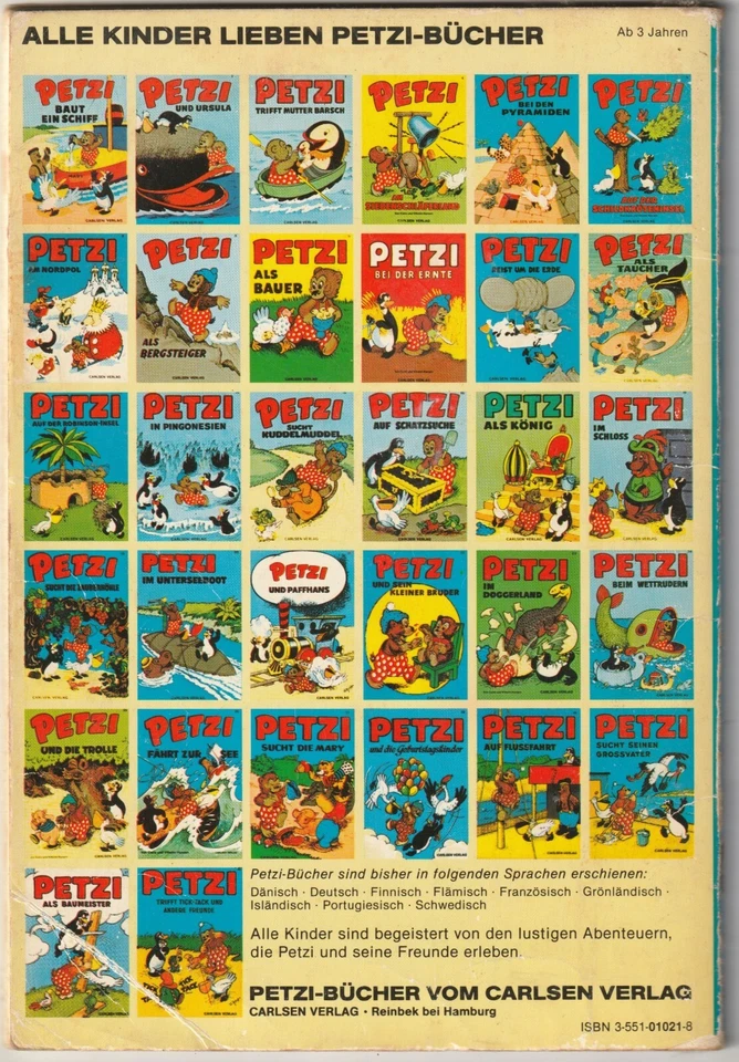 ✪ PETZI #21 Petzi und Pfaffhans, Carlsen Verlag 1982 COMICHEFT Z2 - Bild 2 von 3