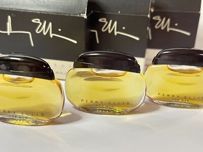 Vintage Original ‘80’s PERRY ELLIS Cologne FOR MEN EDT 4ml =X3 New Mini  Pc Lot