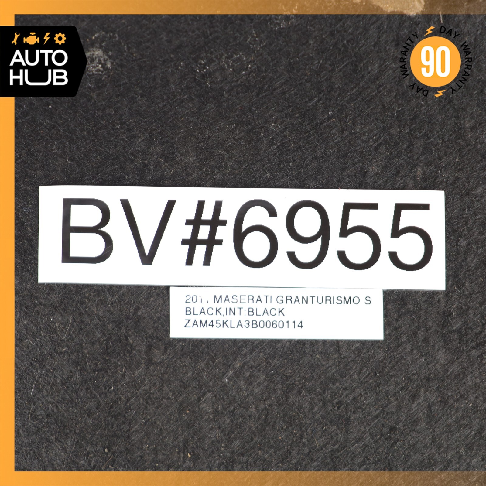 08-19 Maserati GranTurismo M145 Rear Left Side Trunk Floor Carpet Panel OEM 61k