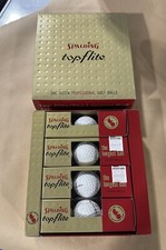 Vtg Spalding One Dozen Golf Balls Top Flite/The Longest Ball Mint In Box