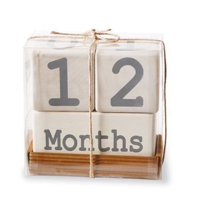 Milestone Blocks, White/Blue