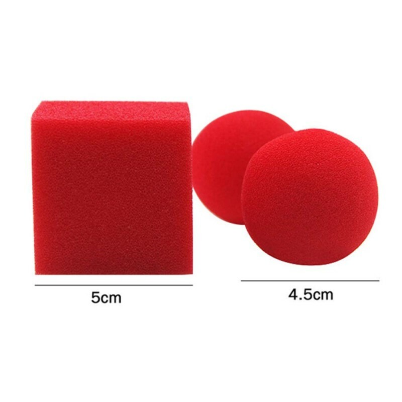 Lot De 10 Boules éponge Magiques Rouges – 4,5 Cm – Accessoire Close-up, Street Magic, Débutants