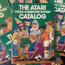 Atari 2600 Catalog 43 Game Cartridges Insert Only