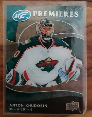 NHL Card, Anton Khudobin, Minnesota Wild, Upper Deck, ROOKIE Numbered 887/999 - Bild 1 von 3