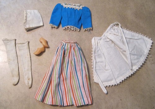 Vintage Barbie 0823 BARBIE IN HOLLAND Tagged Outfit 1964 Only - Picture 2 of 2
