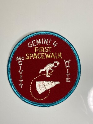 VINTAGE NASA GEMINI 4 MCDIVITT-WHITE FIRST SPACE WALK  PATCH