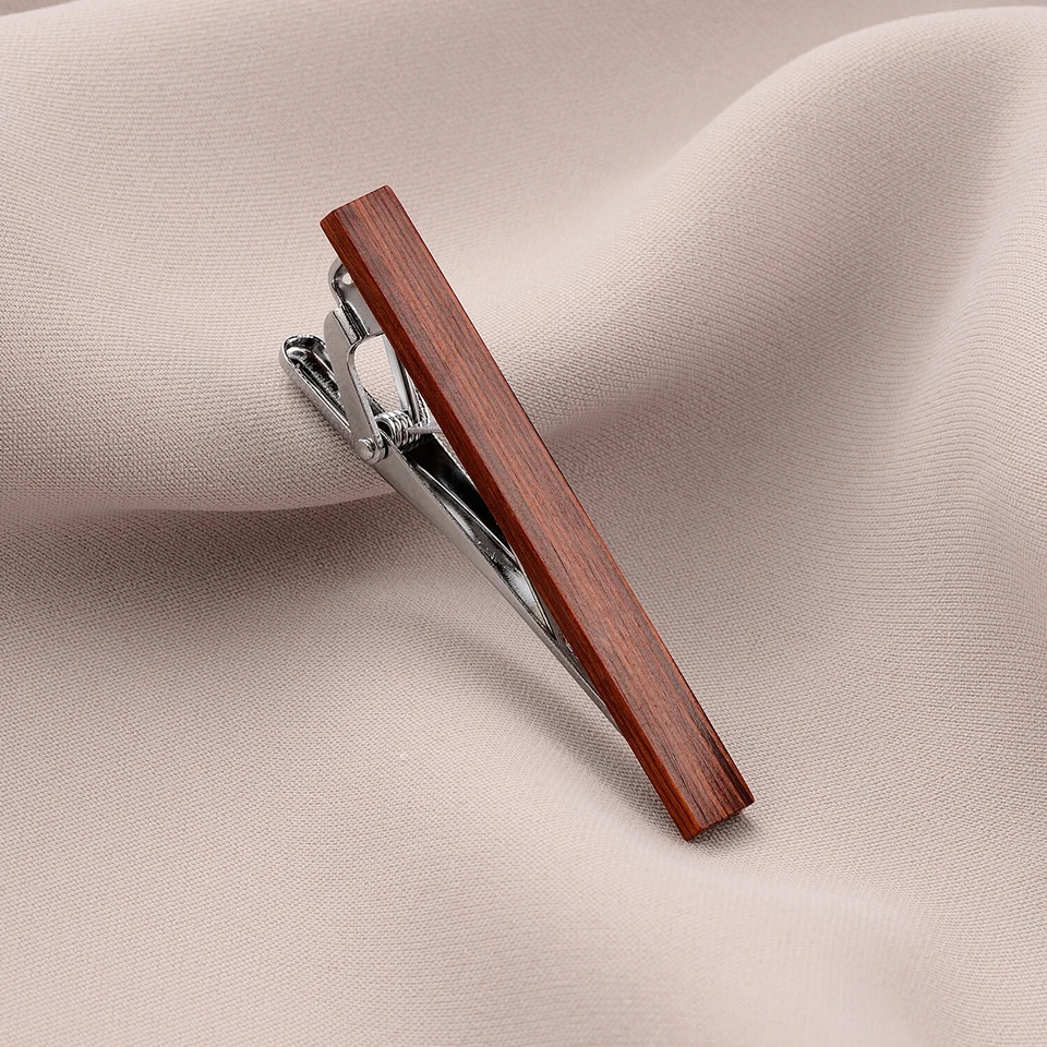 3 шт. деревянные зажимы для галстуков для мужчин классический мужской набор галстуков для обычных галстуков коробка подарок - Изображение 4 из 4