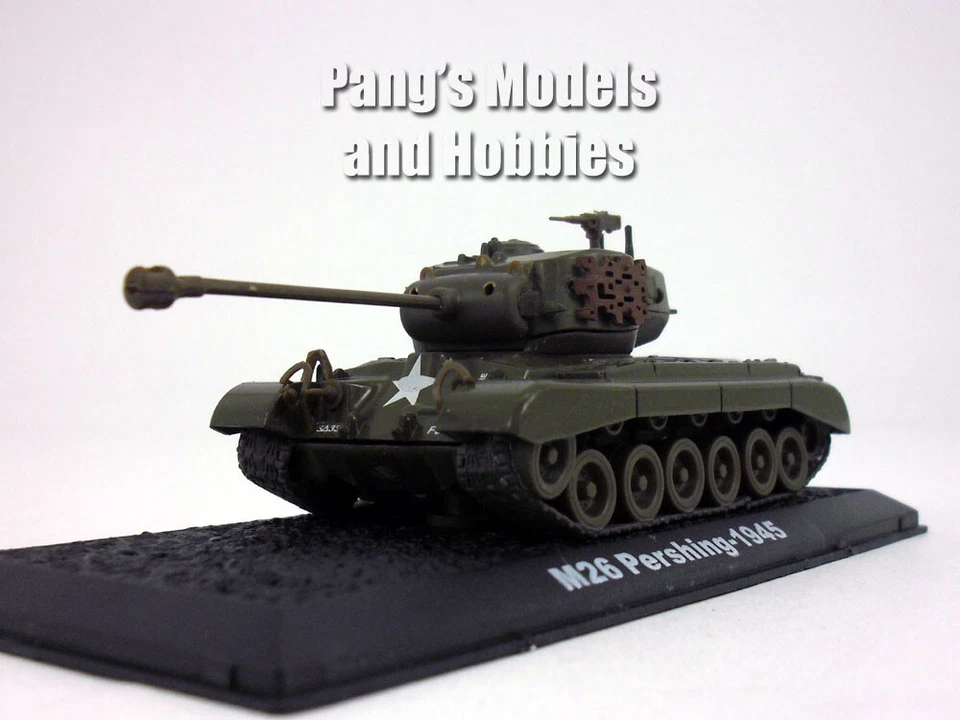M26 (M-26) Pershing Main Battle Tank 1/72 Scale Diecast Model  by Amercom - Image 2 of 4