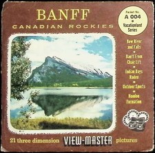 Banff National Park Alberta Canada Canadian Rockies 3d View-Master 3 Reel Packet