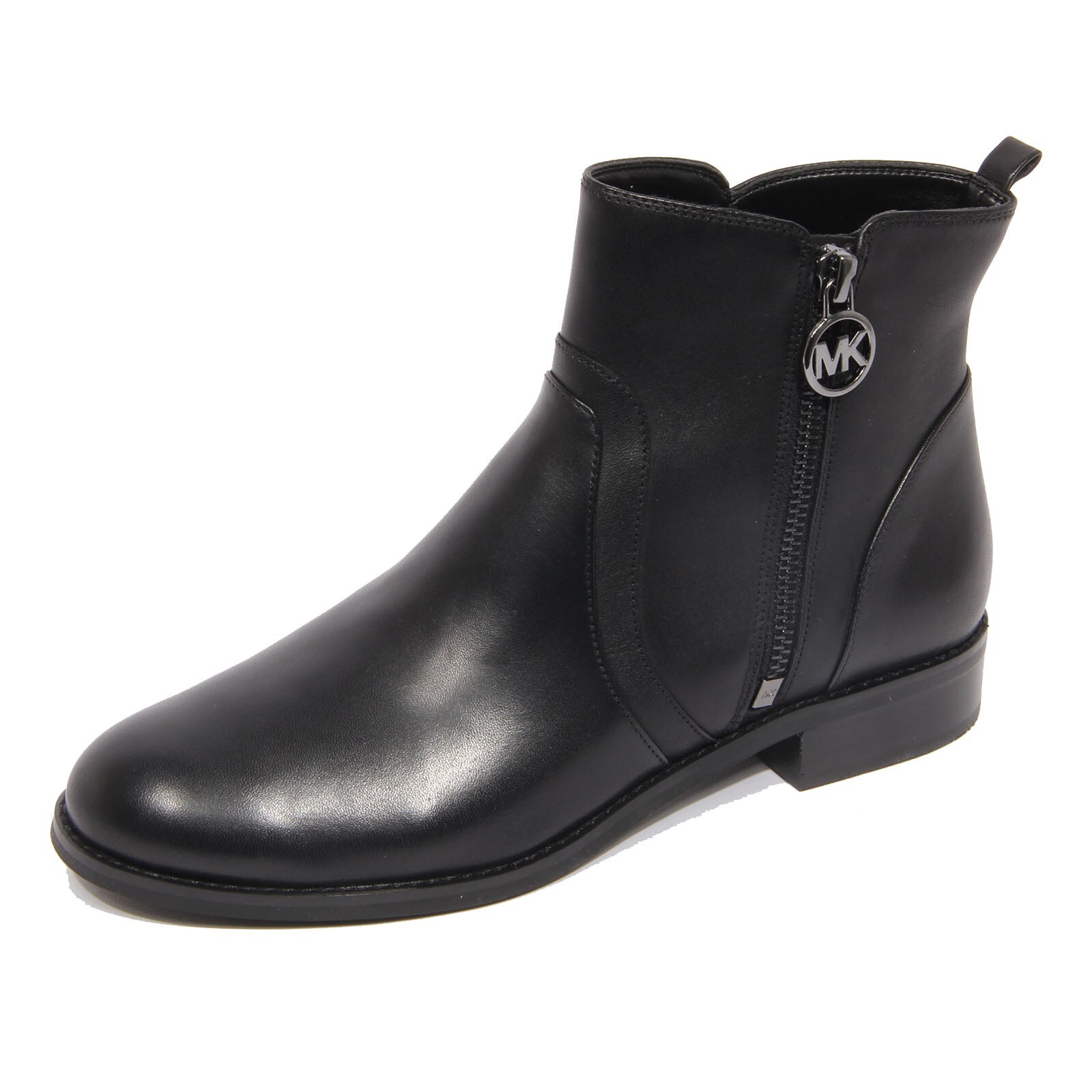 G3128 tronchetto donna MICHAEL KORS black leather ankle boot woman 26490₽