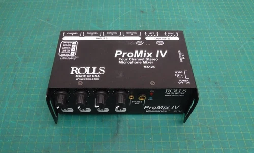 Rolls MX124 ProMix IV Four Channel Stereo Microphone Mixer