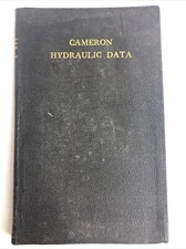 Cameron Hydraulic Data Ingersoll-Rand Company Book Cam Pump Division 1934