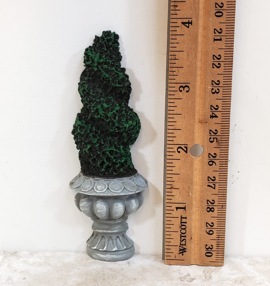 Accessoire Jardin Miniature 1:12 – Topiaire En Pot, 77 Mm, Résine, Pour Maison De Poupée Melody Jane
