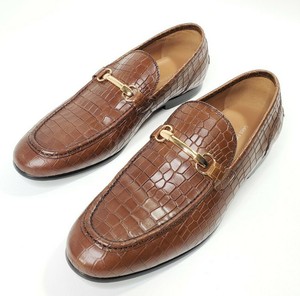 croc embossed loafers
