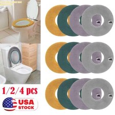 Bathroom Toilet Seat Cover Soft Plush Winter Warmer Mat Pad Cushion Washable