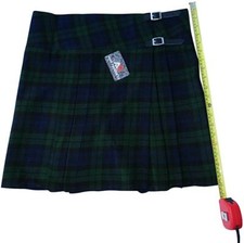 AAR Women's Scottish Kilts Skirt 20" Length Ladies Billie Black Watch
